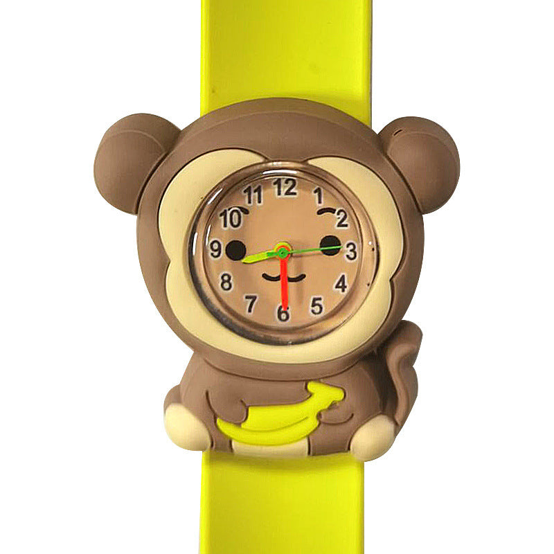 Children's Watch Cartoon Pat Watch Kindergarten Elementary School Silicone Toy Pat Circle Anime Peppa Pig Electronic Watch