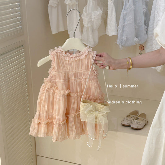 Socialite Style~Girls' Summer Dress Stylish Princess Dress for Little Girls New Trendy Dress for Girls