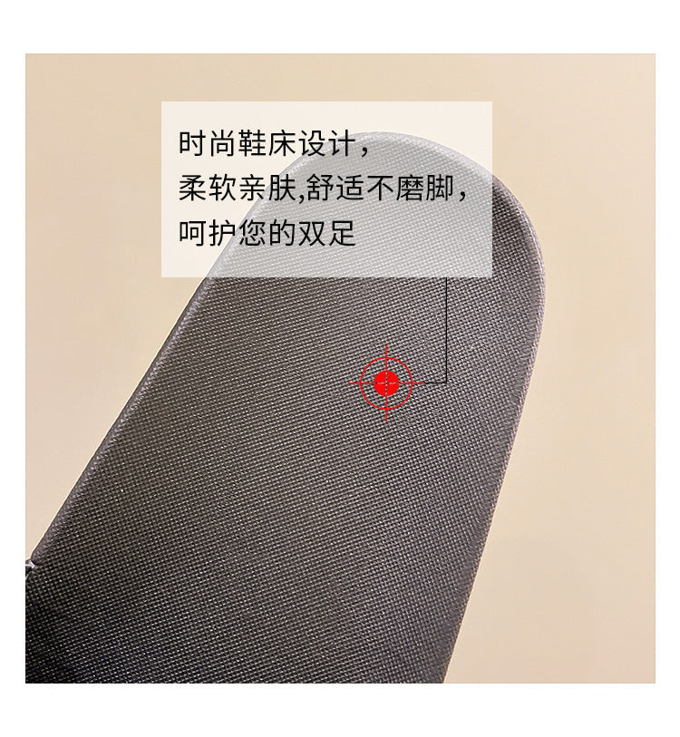 Men's Three-Stripe Slippers2024New Korean Style Outdoor Indoor Home Bathroom Non-Slip Beach Sandals
