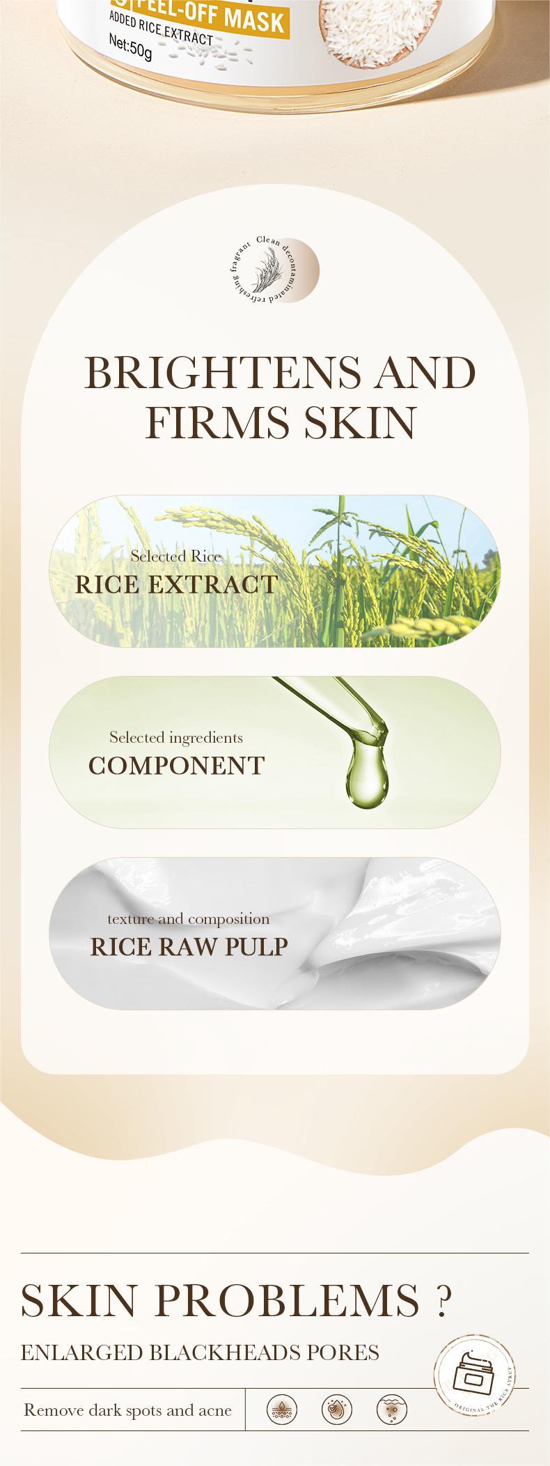 Full English Rice Skincare Set BIOAOUA Rice Puree Series Six-Piece Set Box Cross-Border Wholesale