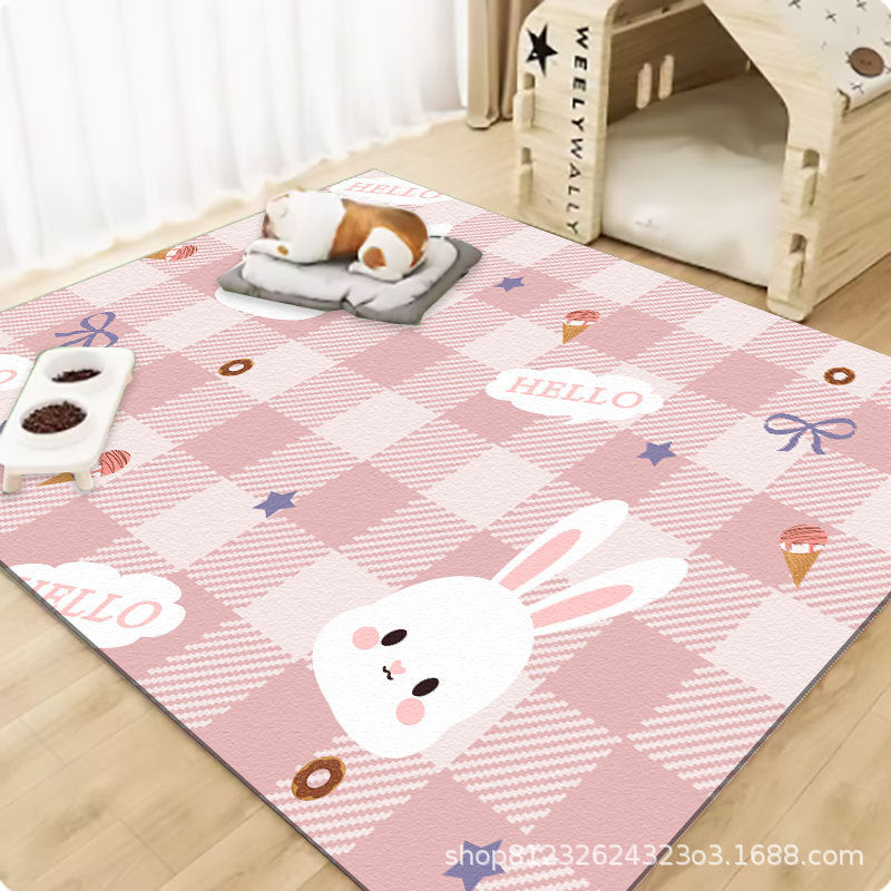 Pet wash-free floor mat waterproof and urine-proof pvc Dog Anti-Slip Mat Cooling Dog Fence Dog Cat Leather Floor Mat