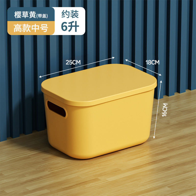 Storage Box Desktop with Lid Plastic Miscellaneous Snacks Cosmetics Box Rectangular Storage Basket Storage Box Organizing Box