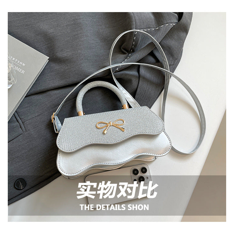 Fashion Trend Casual Simple Texture Baguette Bag2025Summer new style women's personalized shoulder crossbody bag