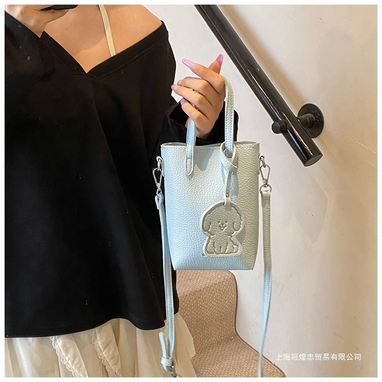 Women's Bag Single Shoulder Crossbody Bag Versatile Handbag New Simple Style Basket Fashionable Spring2025Fashion