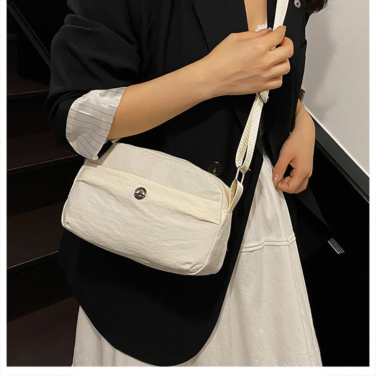 Casual texture niche design small square bag2025Spring New Fashionable Trendy Women's Single Shoulder Crossbody Bag