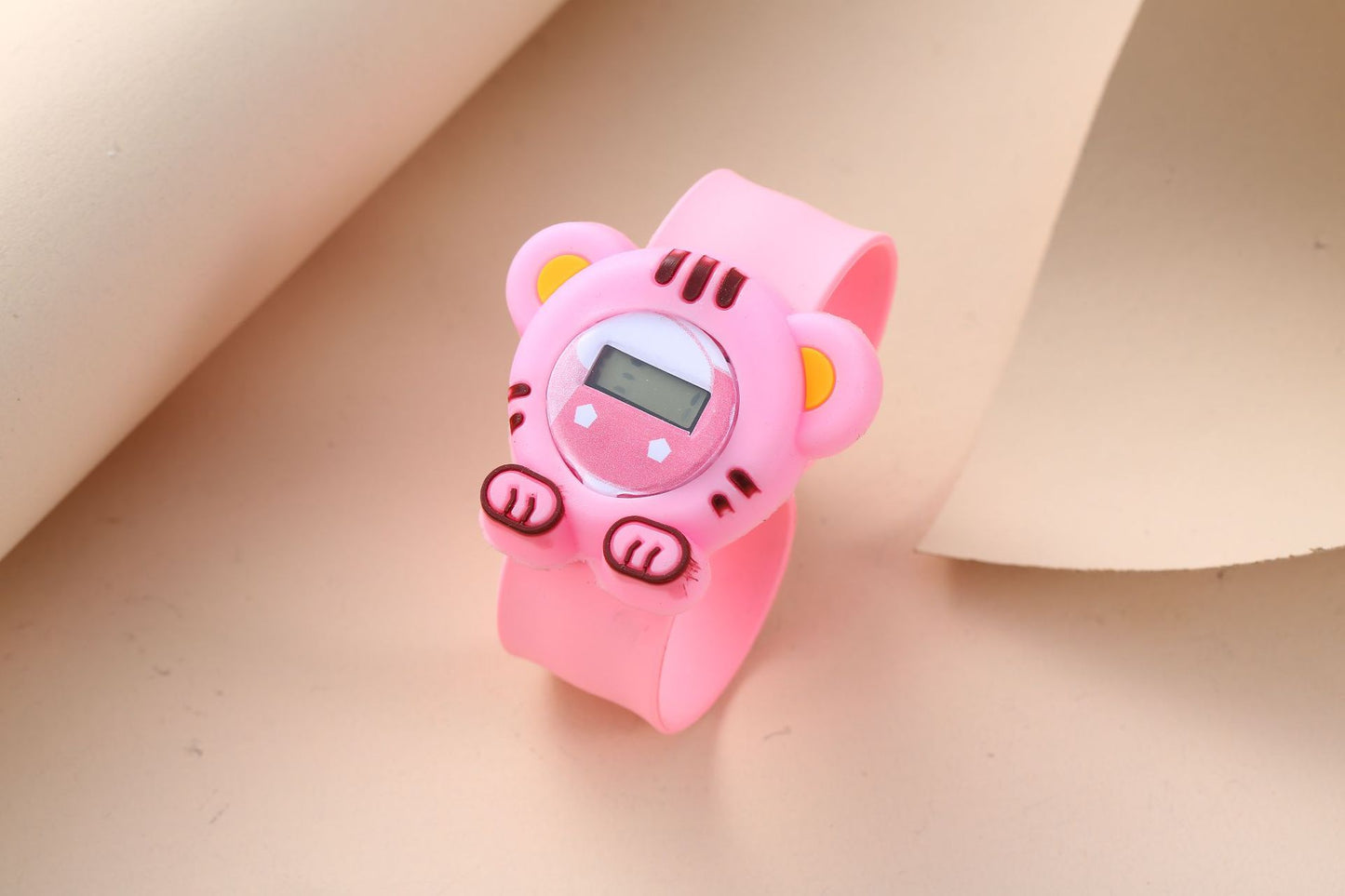 Children's Cute Fashion Snap Watch for Boys and Girls Quartz Watch Childlike Chronograph Large Dial