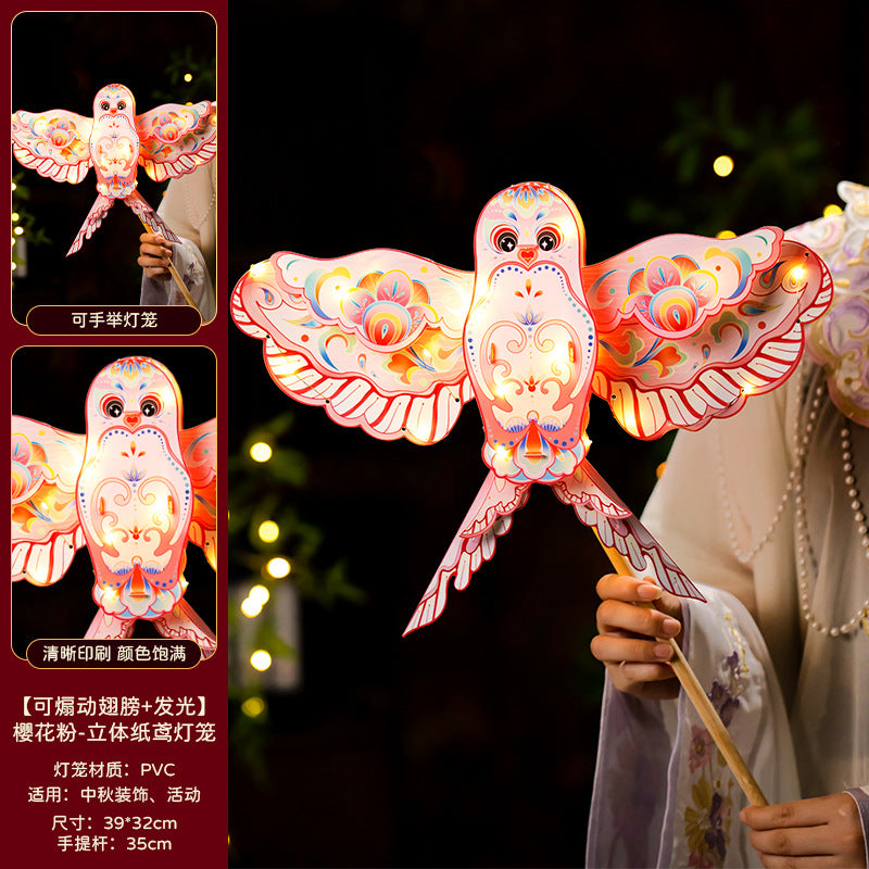 Mid-Autumn Festival Lantern2025New Rabbit Lantern Handmade diy Material Package Children's Portable Glowing Cartoon Palace Lantern