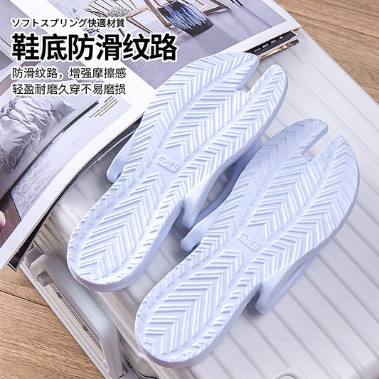 Foldable Slippers Summer Travel Portable Outdoor Swimming Beach Disposable Flip-Flops Hotel Travel Slippers