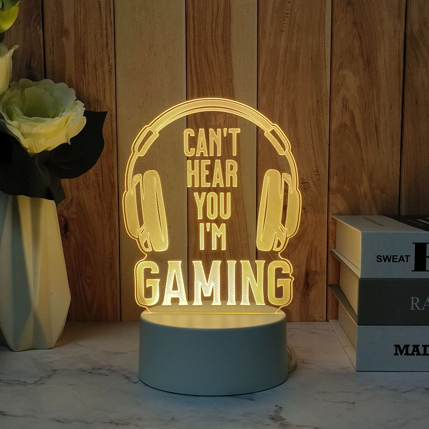 Cross-Border Creative3d Night Light Acrylic Board Internet Celebrity Hot-Selling Bedside Lamp Remote Control3d Nezha Night Light Ambient Light