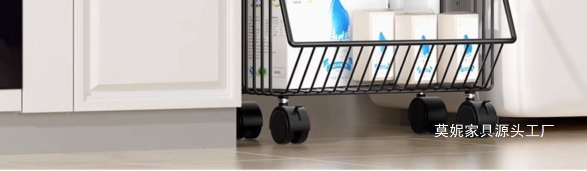 Kitchen Storage Rack Multi-layer Floor-standing Fruit Vegetable Household Mobile Trolley Toy Basket Organizer