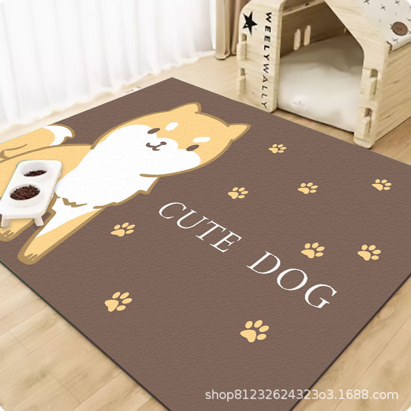 Pet wash-free floor mat waterproof and urine-proof pvc Dog Anti-Slip Mat Cooling Dog Fence Dog Cat Leather Floor Mat