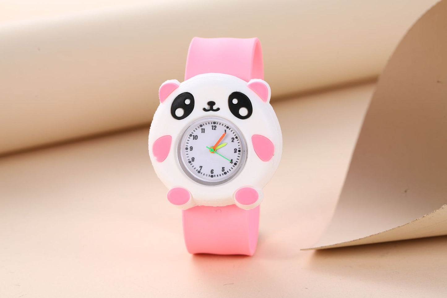 Children's Cute Fashion Snap Watch for Boys and Girls Quartz Watch Childlike Chronograph Large Dial