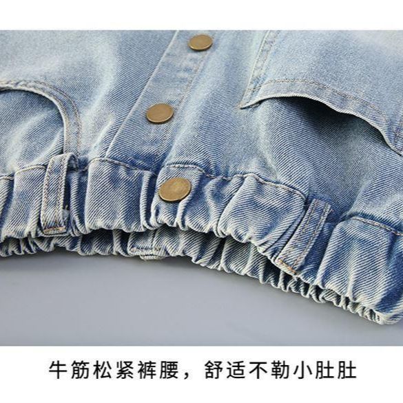 Children's Denim Skirt Short Thin Style2025 for Older Children Student Version Mid-Length Shorts