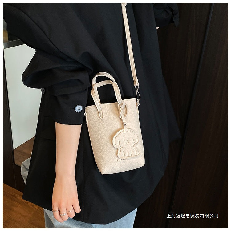 Women's Bag Single Shoulder Crossbody Bag Versatile Handbag New Simple Style Basket Fashionable Spring2025Fashion