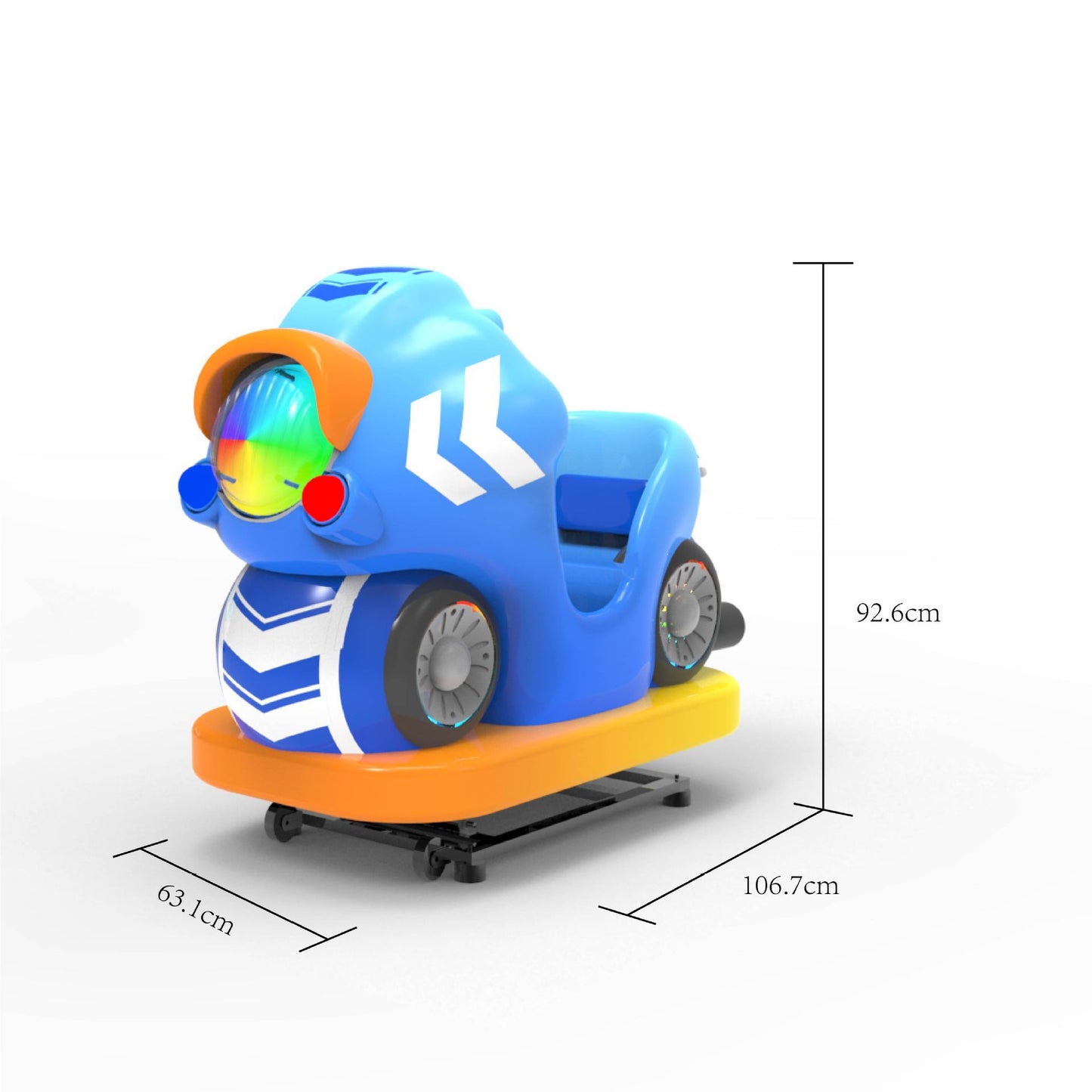 New Model Children's Coin-Operated QR Code Electric Airplane Motorcycle Police Car Rocking Car Commercial Fiberglass Swing Machine Game Machine