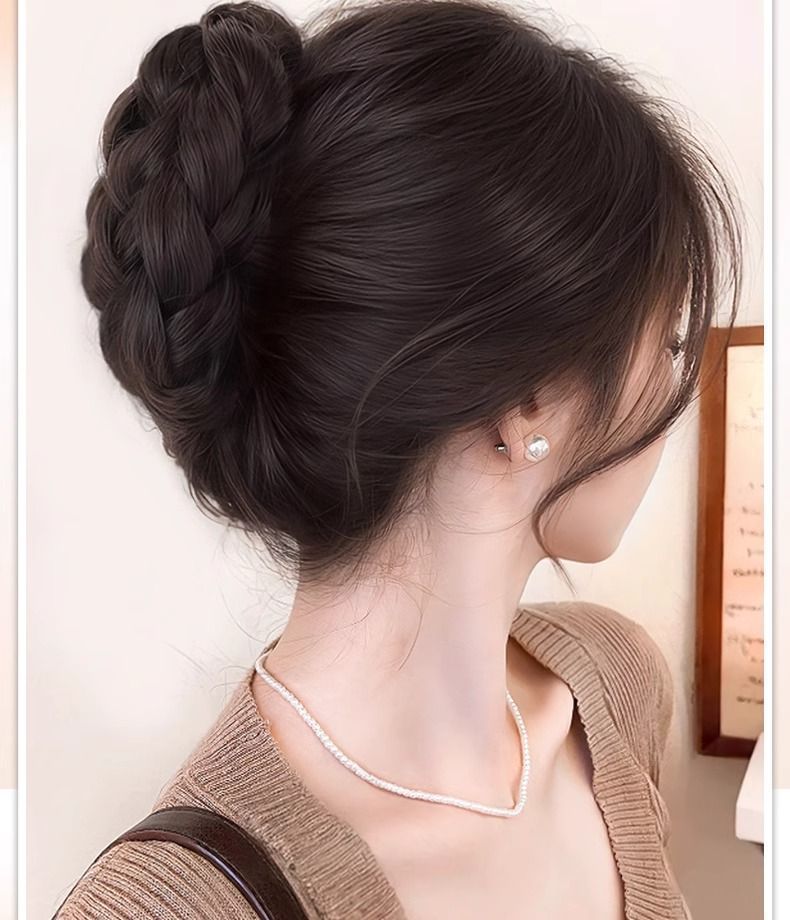 Bun Hair Claw Clip Princess Flower Bud Wig Braided Hair Bun Textured Hair Volume Increase Wholesale