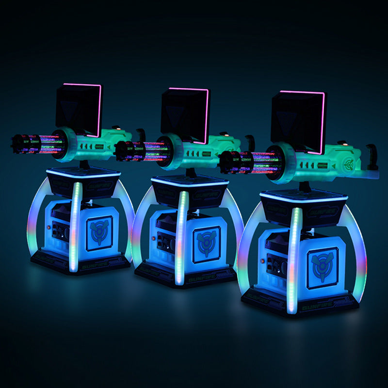 New Amusement Park VR Gatling Gun Machine Commercial Electric Coin Operated Arcade Game Machine for Supermarket Entrance and Night Market