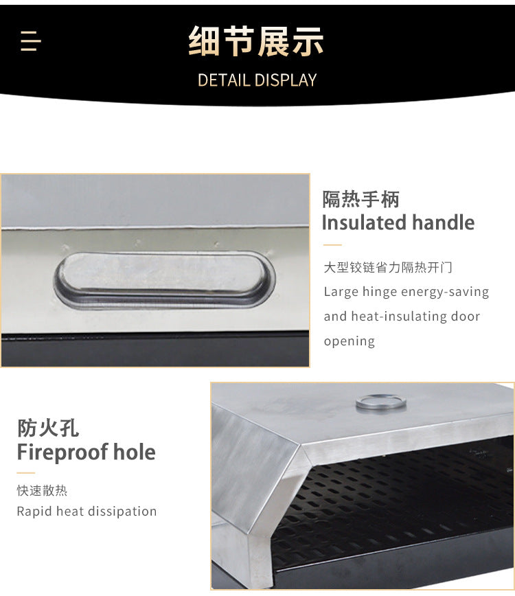 Wholesale Stainless Steel Pizza Oven with Pizza Stone Bread Baking Oven Portable Pizza Oven pizza oven