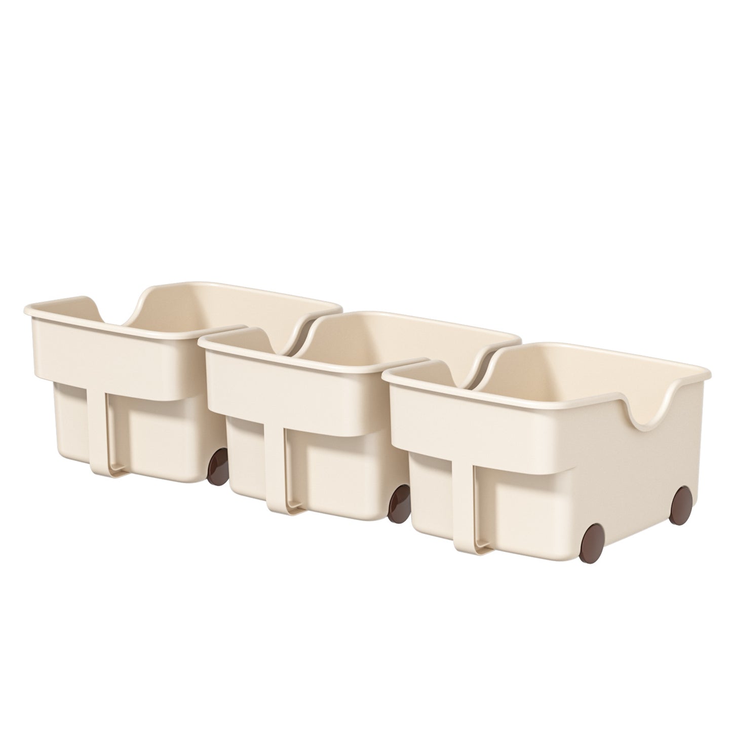 25New Year Storage Box PP Kitchen Cabinet with Handle and Wheels, Toy Spice Cabinet, Storage Box