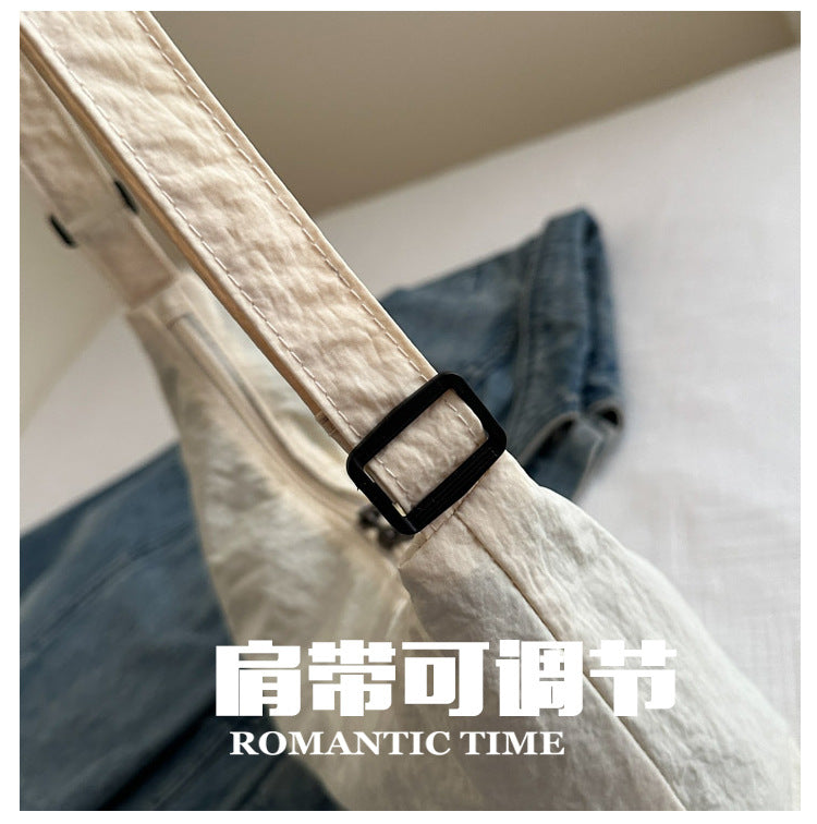 2025New Spring Large Capacity Single Shoulder Crossbody Retro Simple Ruiying Commuter Women's Bag Fashion Casual Tote Bag