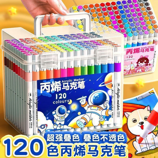 Acrylic Marker Pen Student Non-toxic Washable Kindergarten Children's Art Set Watercolor Pen Refillable