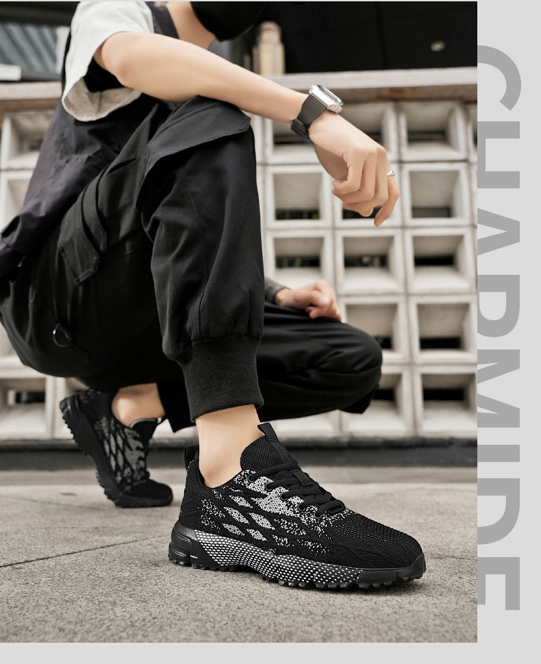 Men's New Low-Top Mesh Shoes Lightweight Comfortable Cushioned Sneakers Outdoor Fashion Versatile Casual Men's Shoes
