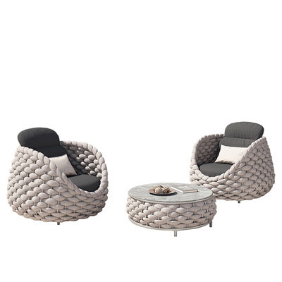 Nordic Courtyard Garden Rattan Sofa Designer Outdoor Open Balcony Leisure Furniture Sales Office Outdoor Rattan Chair