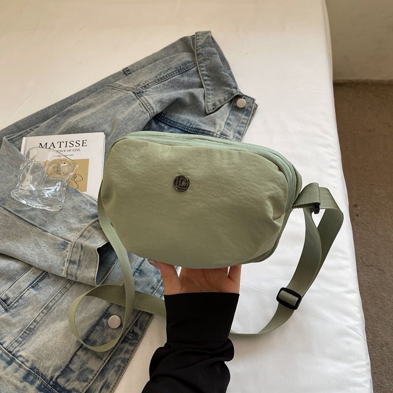 Casual Crossbody Bag Fashion Nylon Style Bag for Cycling ins New Small Bag Lightweight Single Shoulder Nylon Hip-Hop