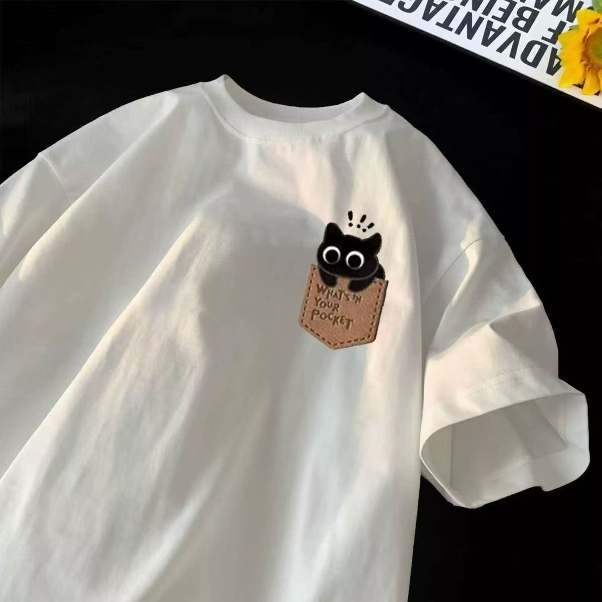 Men's Short Sleeve t T-shirt Ice Silk Short Sleeve Men T T Shirt Summer round Neck Bottoming Shirt Casual All-Matching and Handsome Short t Men's T-shirt