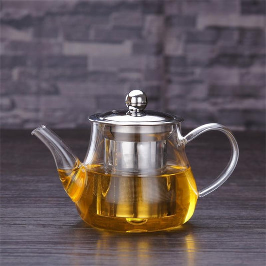 Manufacturer Wholesale Glass Teapot Stainless Steel Filter Inner Liner Flower Tea Brewing Teapot Electric Ceramic Stove Heating Tea Kettle