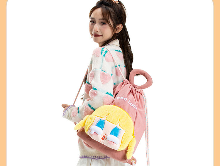 Mousse Rabbit Cartoon Backpack Drawstring Lightweight Plush Backpack Girly Heart Ugly Cute School Bag Cross-Border Foreign Trade Cloth Bag http://detail.1688.com/offer/964264265508.html