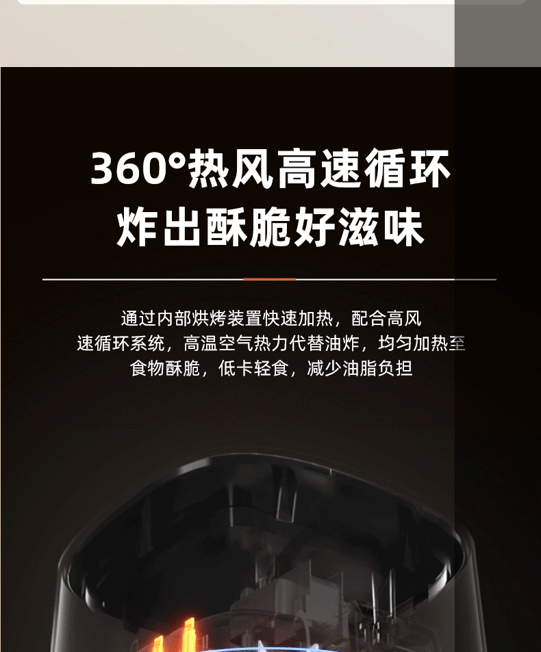 Jinzheng Air Fryer Household Large Capacity Oil-Free Electric Oven Multi-Functional Electric Fryer Machine Air fryer Cross-Border C