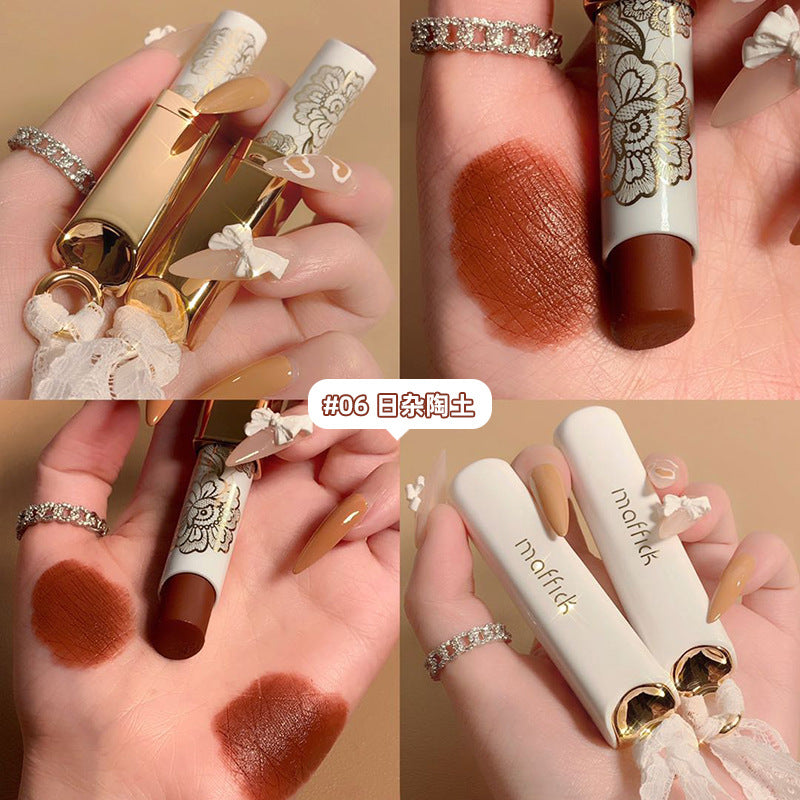 Factory direct sales MAFFICK Lace Whisper Light Mist Matte Lipstick Matte Long-lasting Non-stick Cup Lipstick