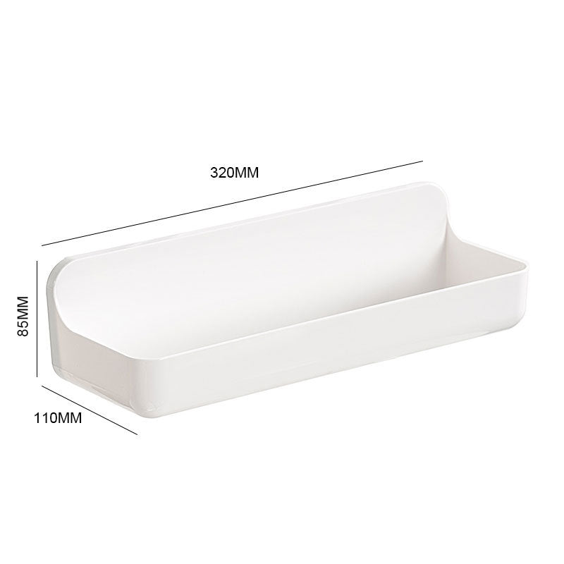 Bathroom Suction Cup Storage Rack Wall-Mounted Draining Rack No-Drill Hanging Rack Toilet Wall Soap Storage