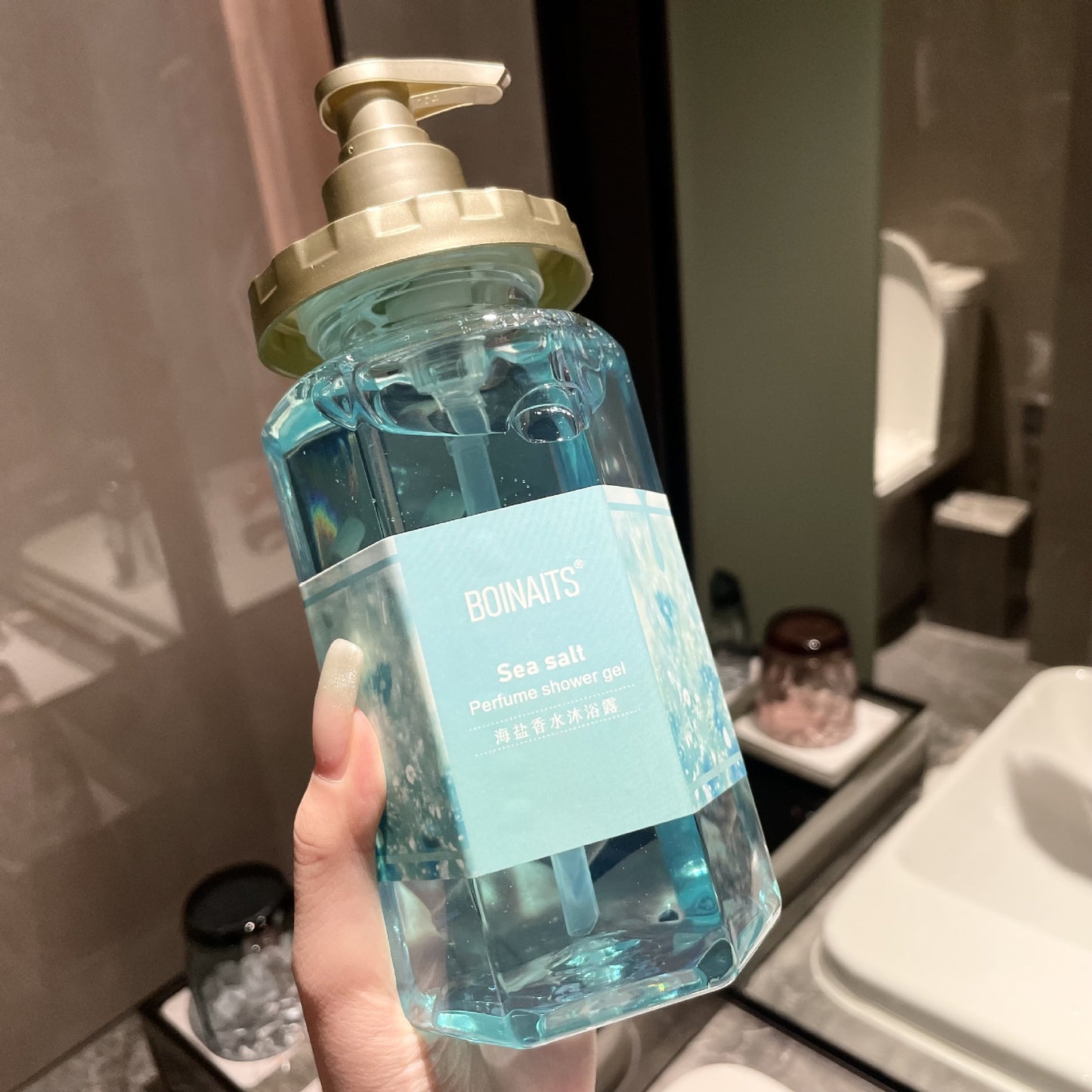 Sea Salt Perfume Wash and Care Three-piece Set Refreshing Oil Control Anti-dandruff Anti-itch Shampoo Conditioner Shower Gel Set