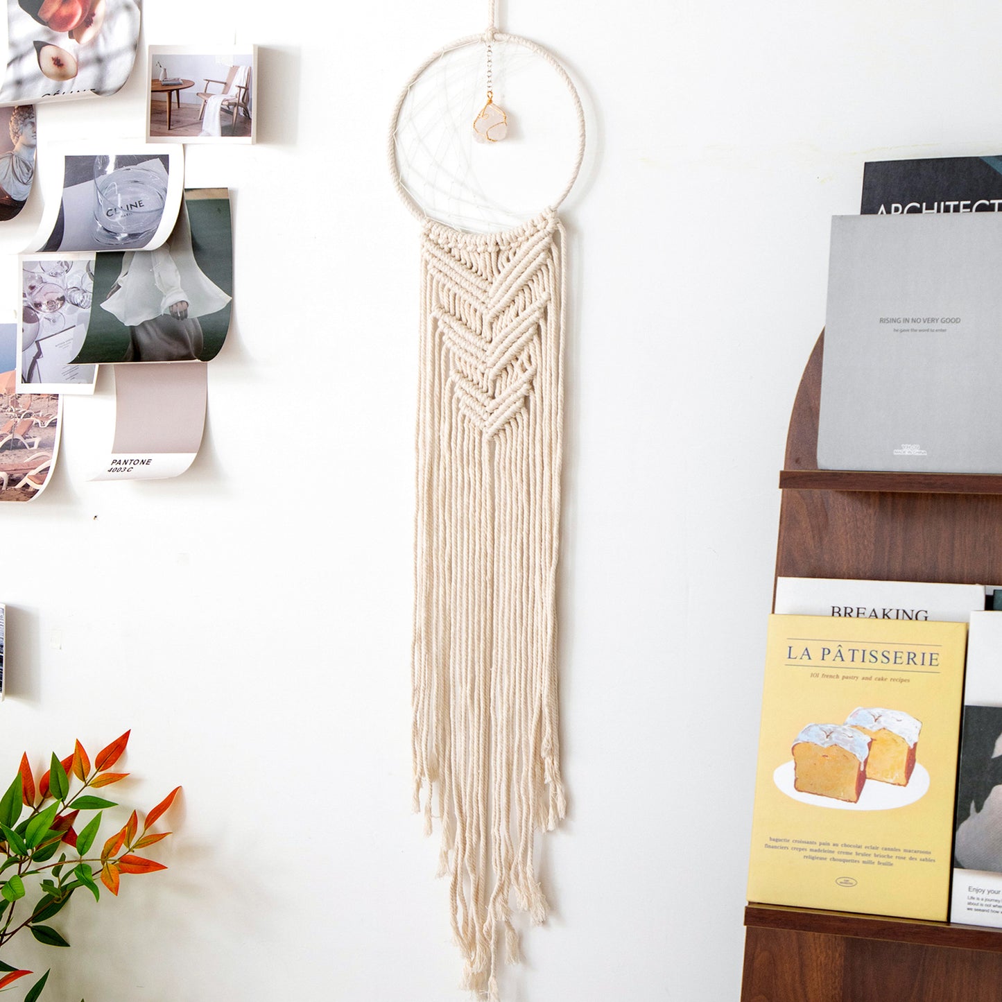 Cross-Border Hot-Selling European Style Artificial Woven Cotton Rope Tapestry Tassel Home Wall Hanging Decoration Soft Furnishing Collection Wholesale