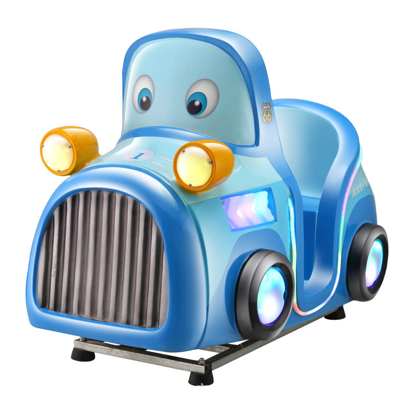 New Model Children's Coin-Operated QR Code Electric Airplane Motorcycle Police Car Rocking Car Commercial Fiberglass Swing Machine Game Machine
