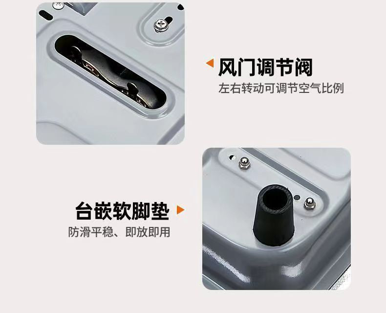 Gas Stove Single Burner High Heat Home Use Countertop Liquefied Gas Single Eye Single Burner Energy-saving Timer Gas Stove for Smooth Stir-frying