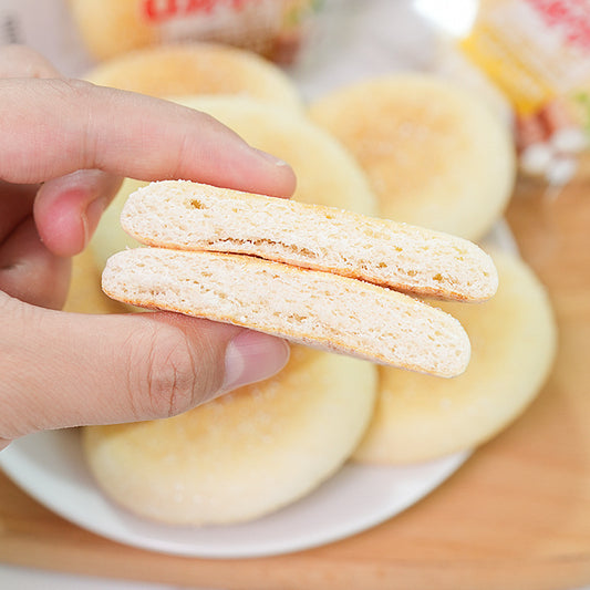 Yam Flavor French Cake Soft Snow Cake Traditional Pastry Breakfast Bread Meal Replacement Small Packaging Whole Box Snack Food Wholesale