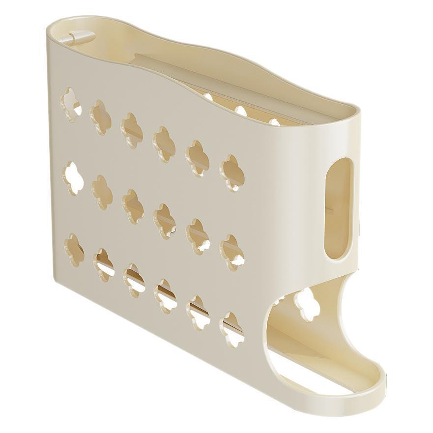 Egg Storage Box Refrigerator Side Door Rolling Egg Food Grade Egg Rack Automatic Egg Box Fresh-keeping Kitchen Organizer