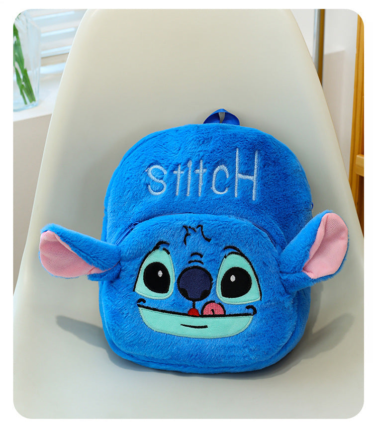 New Stitch Plush Toy Double-Back Cute Children's Large Capacity Backpack for Outings http://detail.1688.com/offer/957031023505.html