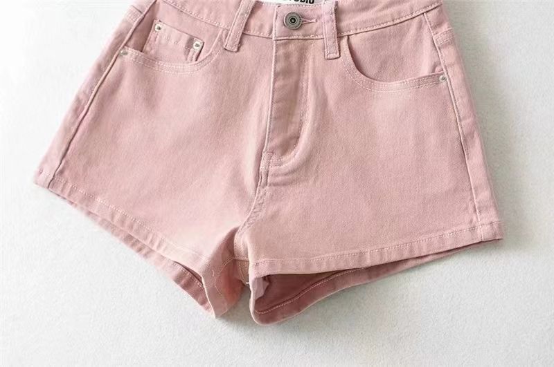 Women's Denim Shorts Summer New Korean Style Stretchy European and American Tight Hip-lifting Petite Spring Versatile Hot Pants Trend