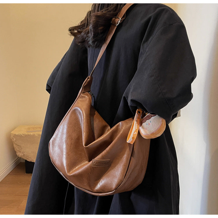 Niche Underarm Bag for Women2024New Autumn and Winter Fashion Retro Dumpling Bag High-end Versatile Shoulder Crossbody Bag