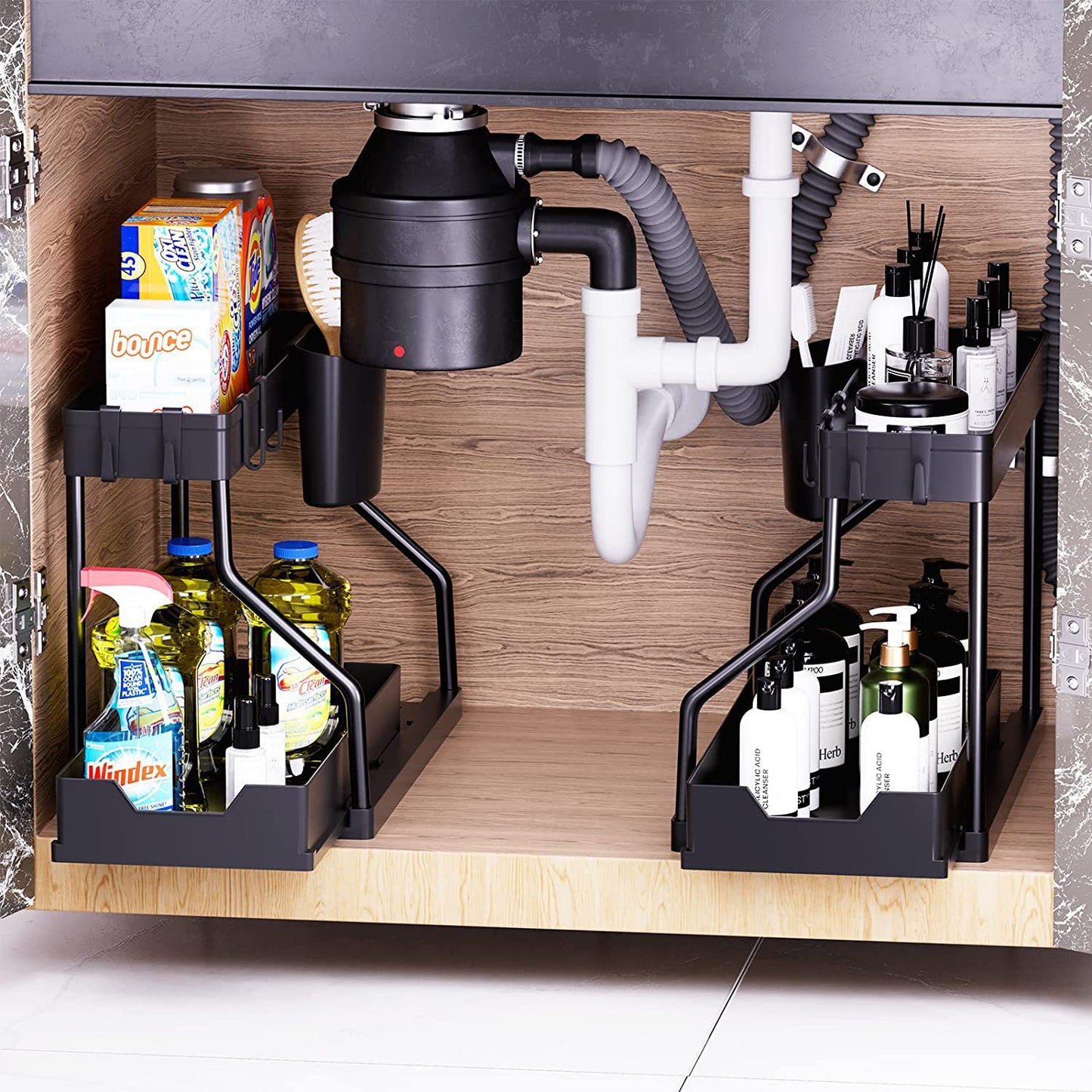 Multi-layer Pull-out Spice Organizer Home Kitchen Storage Rack Bathroom Moisture-proof Miscellaneous Storage Rack Wholesale