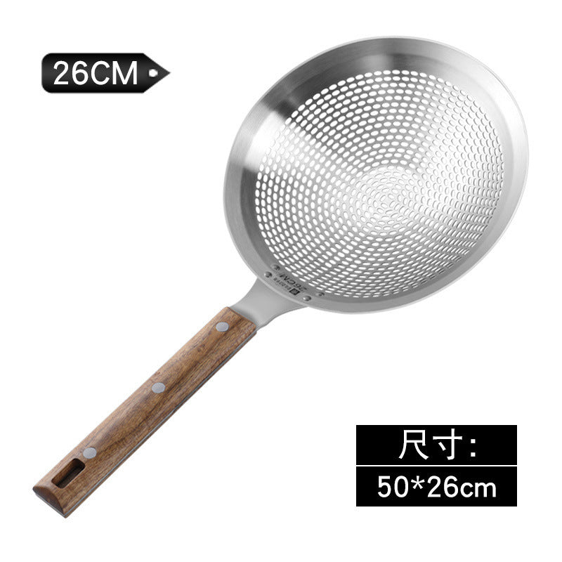 Extra Large Thickened Stainless Steel Strainer for Home Use, Noodle Strainer, Dumpling Strainer, Large Kitchen Oil Strainer, Sieve