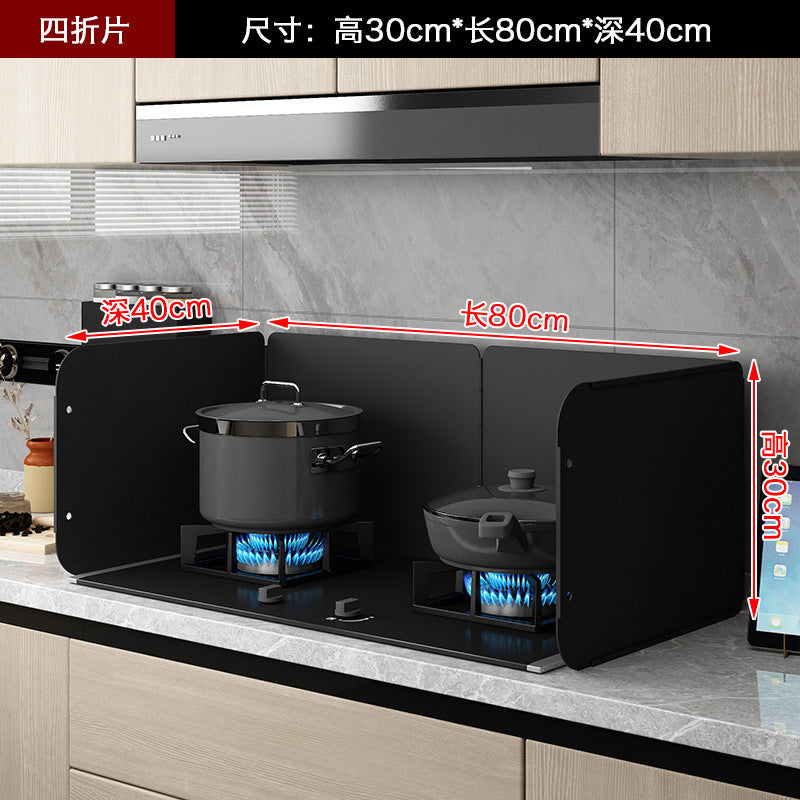 Kitchen Oil-Proof Baffle Stove Gas Stove Heat Insulation Board Foldable Storage Thickened Waterproof Fireproof High-Temperature Oil-Proof Board