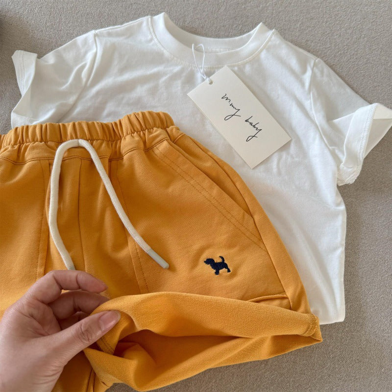 Little Bear Children's Shorts 25 Summer Boys and Girls Japanese Style Cartoon Striped Casual Pants Baby Toddler Fashionable Five-Point Shorts