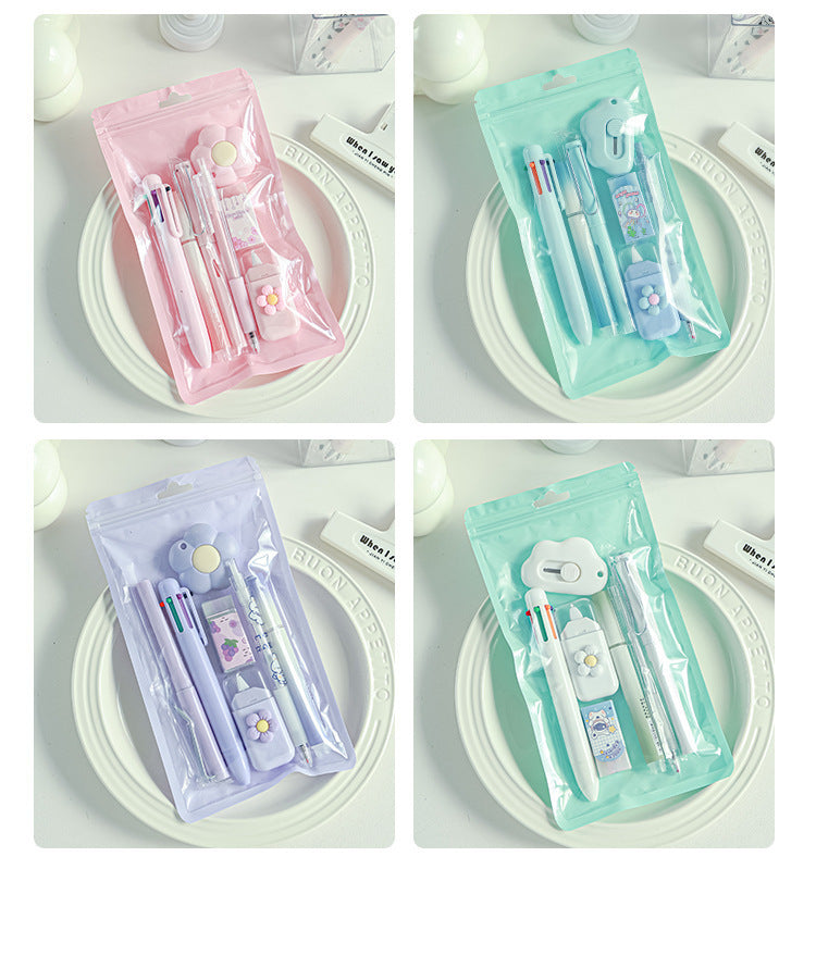 Back-to-School Season High-Value Stationery Set Cute Creative7Set of student class rewards study stationery gifts http://detail.1688.com/offer/905136369917.html