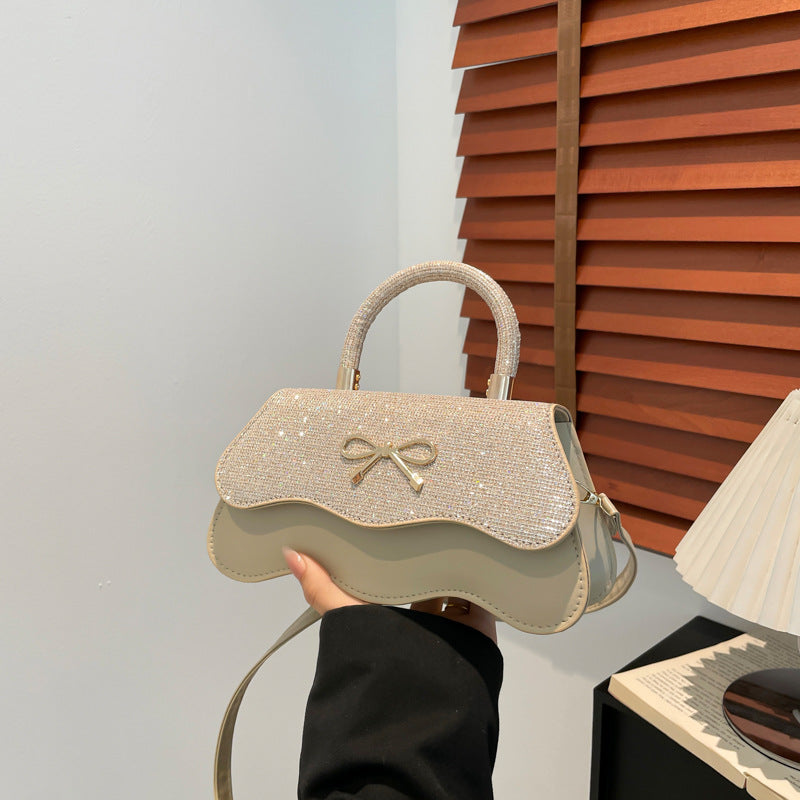 Fashion Trend Casual Simple Texture Baguette Bag2025Summer new style women's personalized shoulder crossbody bag