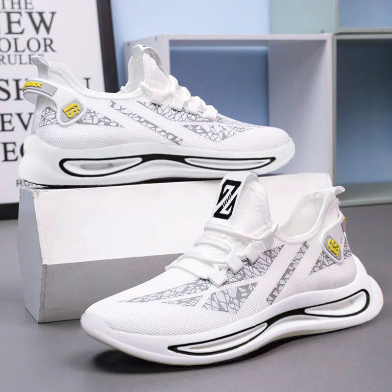 Men's Sneakers2024Spring New Trendy Casual Shoes Running Shoes Couple Shoes Mesh Flyknit Shoes Export
